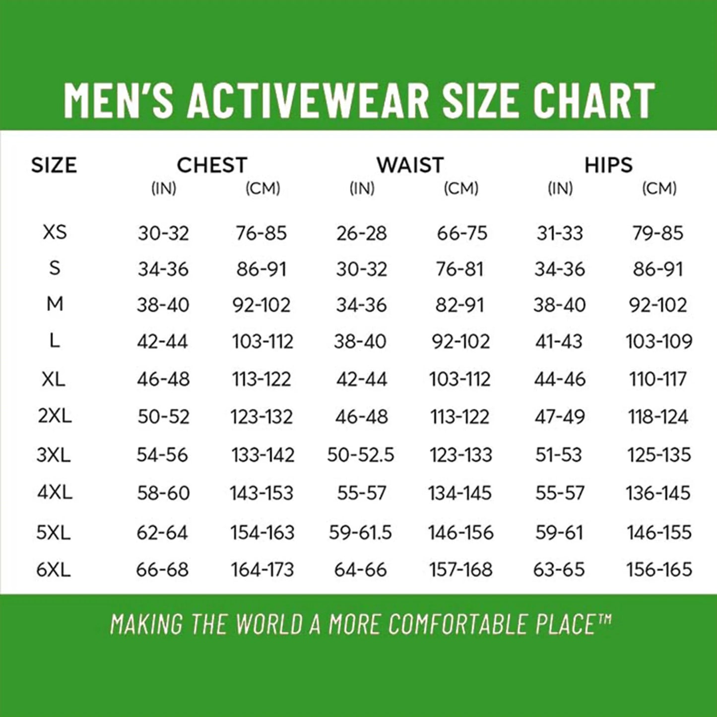 VCG Tool Deals Safety Hi-Viz Green Hoodie Size Chart VeryCoolGang