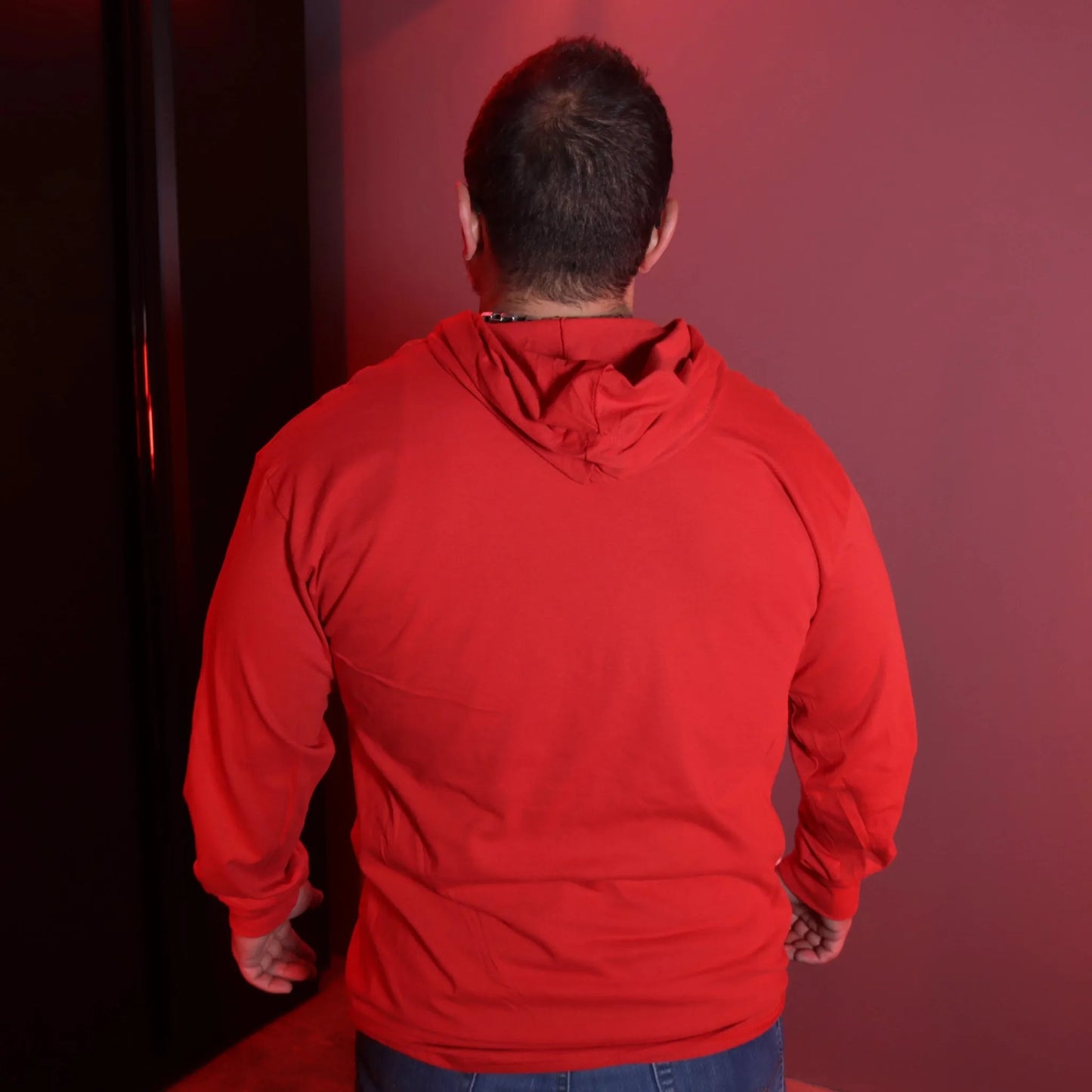 VERYCOOLGANG Thunderbolt Hooded Long Sleeve T-SHIRT back down