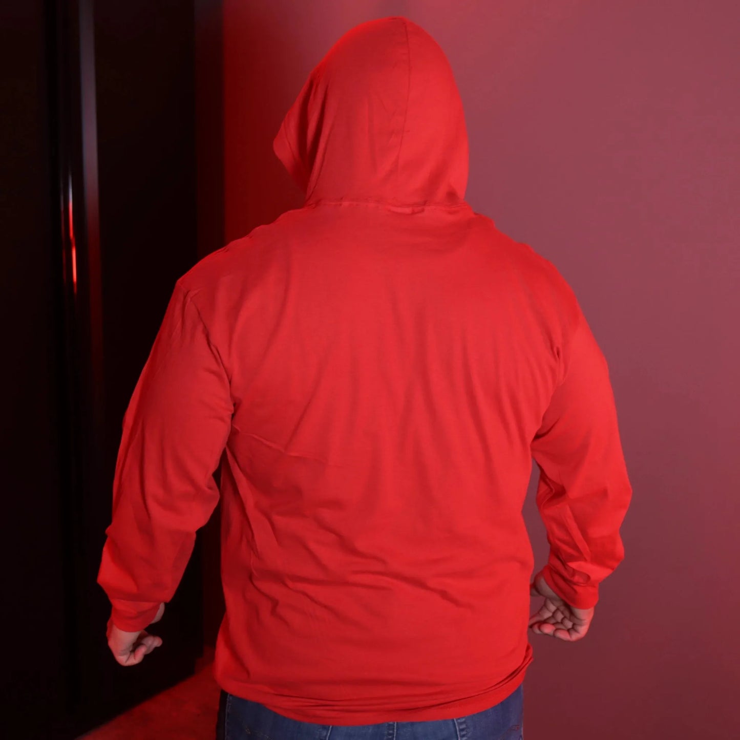 VERYCOOLGANG Thunderbolt Hooded Long Sleeve T-SHIRT back up