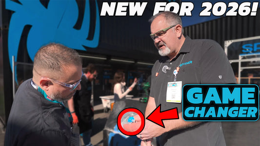 Thumbnail graphic of two men at the Spyder Tools booth with text “NEW FOR 2026!” and “GAME CHANGER,” pointing to a small blue bit.