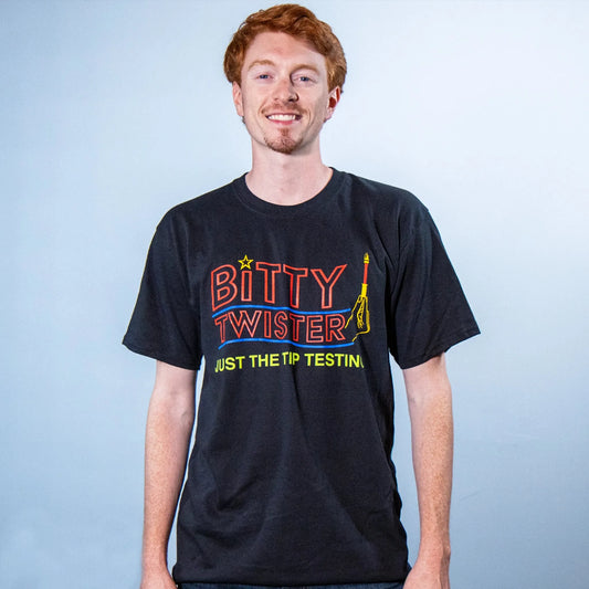 Bitty Twister Tee: Unleash Your Driver Bit Prowess with 'JUST THE TIP' Testing