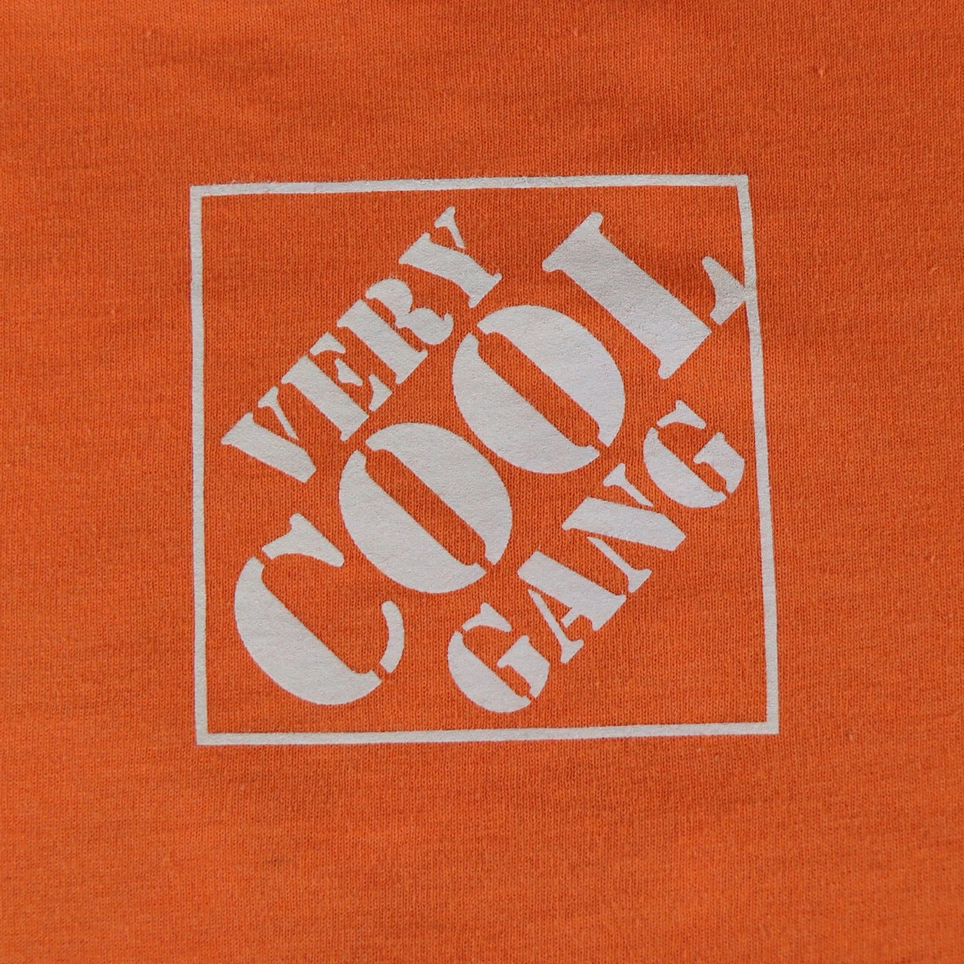 High Viz Orange Very Cool Gang t-shirt from VCG Construction front Logo