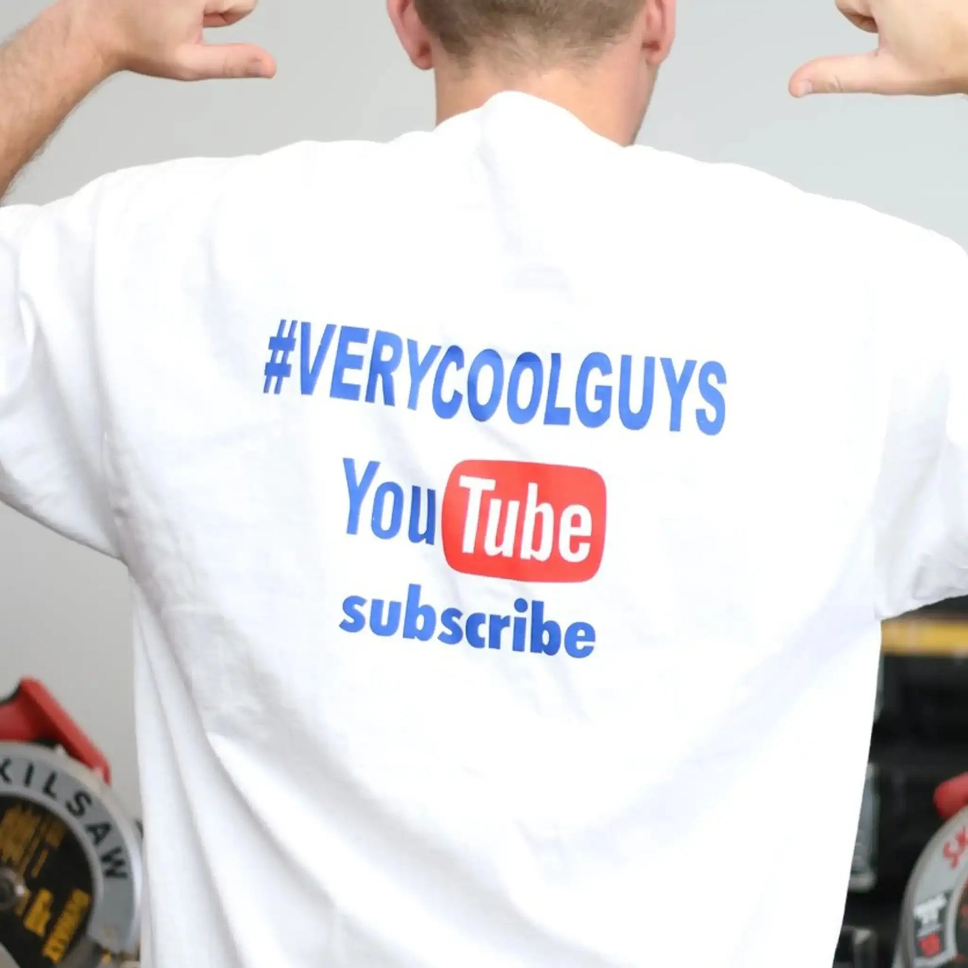 Back view of the VeryCoolGuys T-Shirt, featuring the distinctive and eye-catching logo – Make a statement with this cool and stylish design from the #VeryCoolGang collection